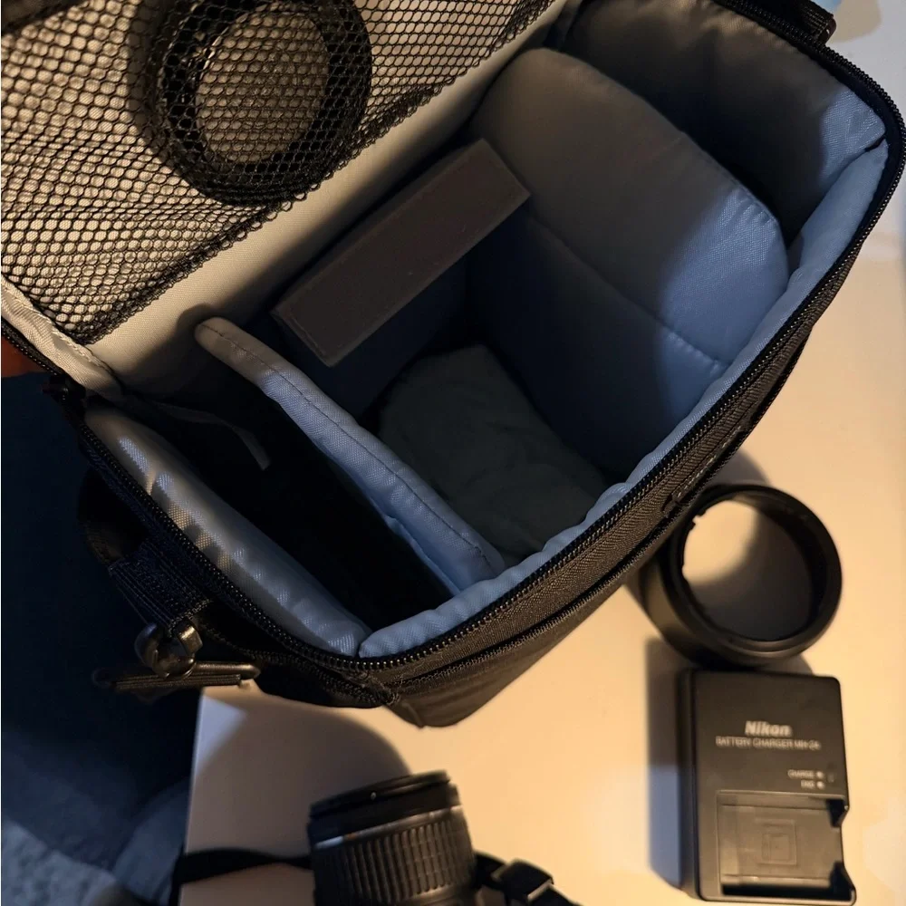 Nikon D3400 DSLR Camera - Black with Yellow Strap